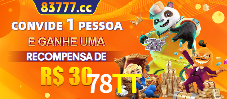 Banner institucional da 78TT sobre parceria de marcas e criação de uma marca de excelência, apresentando os mascotes de jogos populares como o Fortune Tiger.